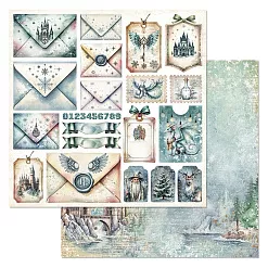 Набор бумаги 20х20 см "Рождество у волшебников", 12 листов (ScrapMania) Набор бумаги 20х20 см "Рождество у волшебников", 12 листов (ScrapMania)