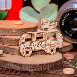 Украшение из чипборда "Автобус" (WoodHome)