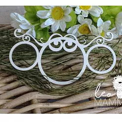 Украшение из чипборда "Рамка. Тройная" (LeoMammy) Украшение из чипборда "Рамка. Тройная" (LeoMammy)