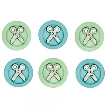 Набор пуговиц "Ножницы"  (Dress It Up)