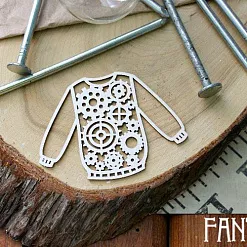 Украшение из чипборда "Свитер 485" (Fantasy)