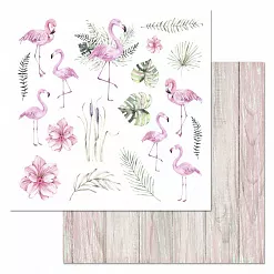 Набор бумаги 20х20 см для вырезания и вдохновения "Ботаника", 6 листов (ScrapMania)