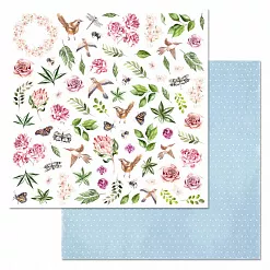 Набор бумаги 30,5х30,5 см "Пробуждение природы", 12 листов (ScrapMania)