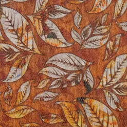 Отрез ткани 48х50 см "Кофе-тайм. Листики на коричневом" (Артмикс)