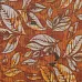 Отрез ткани 48х50 см "Кофе-тайм. Листики на коричневом" (Артмикс)