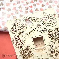 Чипборд "Алиса в сказке. Чеширский кот" (ScrapMania)