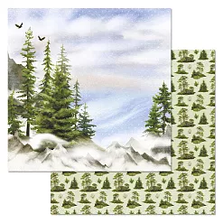 Набор бумаги 30,5х30,5 см "Тайга", 12 листов (ScrapMania) Набор бумаги 30,5х30,5 см "Тайга", 12 листов (ScrapMania)
