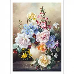 Тканевая карточка "Букетик. Самой дорогой" (ScrapMania)