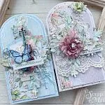 Скрапбукинг вдохновение: Открытки для бабушки от Марины