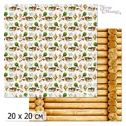 20х20 Бумага "Банная. Дизайн 2" (ScrapMania) 20х20 Бумага "Банная. Дизайн 2" (ScrapMania)