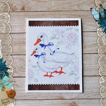 Тканевая карточка "Родной дом. Вместе" (ScrapMania)