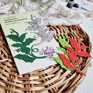 Нож "Падуб с ягодками", 9,5х6,5 см (AgiArt)