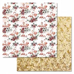 Набор бумаги 30,5х30,5 см "Роскошный фламинго", 12 листов (ScrapMania) Набор бумаги 30,5х30,5 см "Роскошный фламинго", 12 листов (ScrapMania)