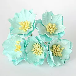 Букет крупных маков "Мятный", 5 шт (Craft)