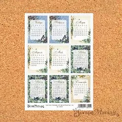Скрап-карта А4 "Календарь 2025. Дачный Новый Год" (ScrapMania)