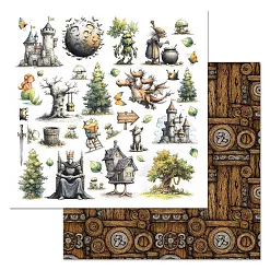 Бумага "Лукоморье. Главные герои" (ScrapMania) Бумага "Лукоморье. Главные герои" (ScrapMania)