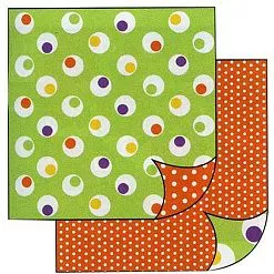 УЦЕНКА Бумага "Круги на зеленом" (Stamperia)