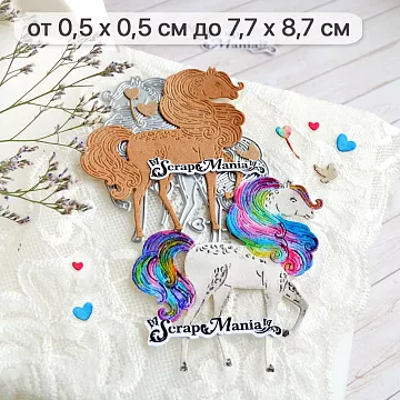 Нож "Лошадка Лулу. Мечтательная лошадь", 7,6х8,5 см (ScrapMania)
