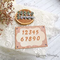 Нож "Цифры 2", 0,8х1,3 см (ScrapMania)