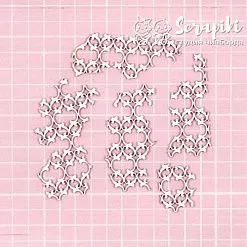 Чипборд "Фоновый. Обрывки дамаска", 4,5х7,5 (Scrapiki)