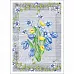 Тканевая карточка "Цветочная нежность. Ирисы" (ScrapMania)
