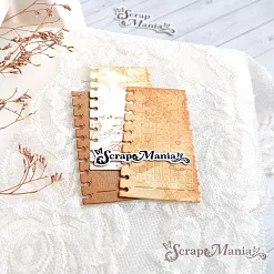 Нож "Архивные материалы. Обрывок из тетради", 4х6,7 см (ScrapMania) Нож "Архивные материалы. Обрывок из тетради", 4х6,7 см (ScrapMania)