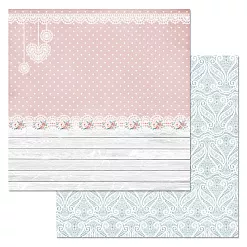 Бумага "МурТильда. Ажур на розовом" (ScrapMania)