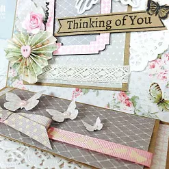 Набор бумаги 20х20 см "Floral muse", 48 листов (Dovecraft)