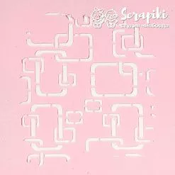 Трафарет "Кинескоп", 9х13,5 см (Scrapiki)