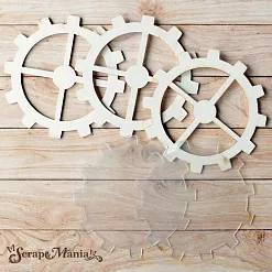 Чипборд "Вечные странники. Шейкер. Шестеренка 1 мини" (ScrapMania)