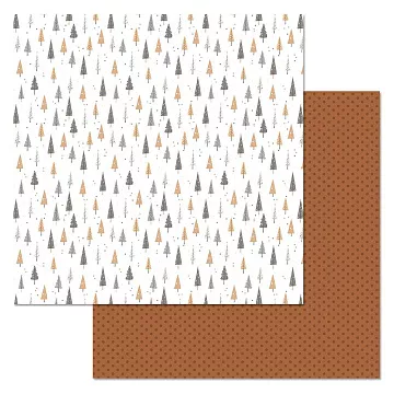 Бумага "Снежинки-мандаринки. Лесочек" (ScrapMania)
