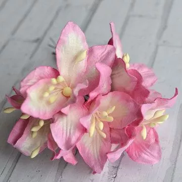 Букет лилий "Розовые", 5 шт (Fleur-design)