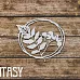 Чипборд "Рамка с рябиной 2257", 6,8х6 см (Fantasy)