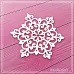Украшение из чипборда "Снежинка" (СкрапМагия)
