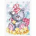 Тканевая карточка "Аромат вишни. Мишка-звездочет" (ScrapMania)