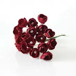 Букет лютиков "Бордовый", 1 см, 5 шт (Craft)