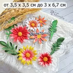 Нож "Ситцевое лето. Главный цветок", 3х6,7 см (ScrapMania)