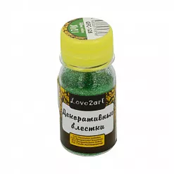 Наполнитель для шейкера "Блестки. Изумрудный", 20 гр (Love2art)