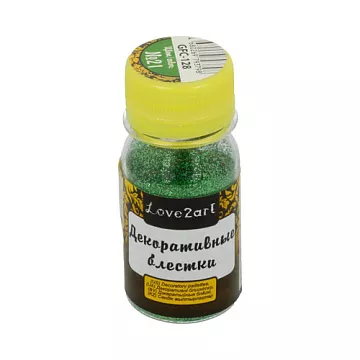 Наполнитель для шейкера "Блестки. Изумрудный", 20 гр (Love2art)