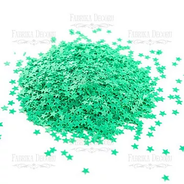 Набор пайеток "Звездочки. Зеленые" (Фабрика Декору)