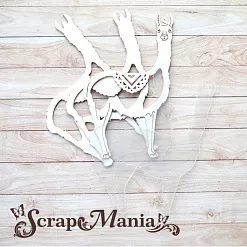 Чипборд "Ламы. Шейкер. Большой" (ScrapMania)