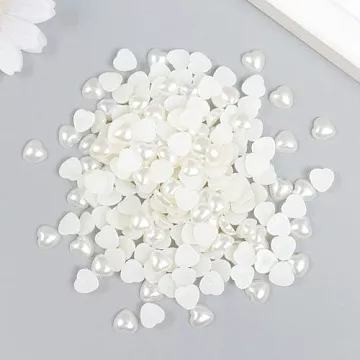 Набор полужемчужин "Сердце", 20 гр (АртУзор)