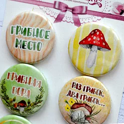 Набор фишек "По грибы, по ягоды. Грибное место" (ScrapMania)