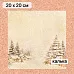 Калька 20х20 см "Золотой Новый Год 07", плотность 110 гр/м2 (ScrapMania)