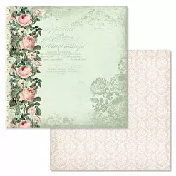 Набор бумаги 15х15 см "Сад герцогини", 12 листов (ScrapMania)