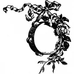 Штамп "Розы и бубен" (Скрапклуб)