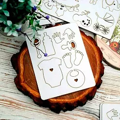 Набор украшений из чипборда "Беби-бум" (Muscari) Набор украшений из чипборда "Беби-бум" (Muscari)