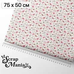 Отрез ткани 75х50 см "Маленькая королева. Бабочки" (ScrapMania) Отрез ткани 75х50 см "Маленькая королева. Бабочки" (ScrapMania)