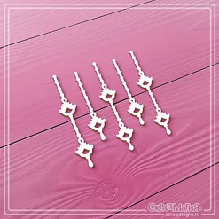 Чипборд "Подвески с фонариками", 4,8х0,8 см (СкрапМагия)