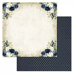Набор бумаги 30,5х30,5 см "Королевский сапфир", 12 листов (ScrapMania)
